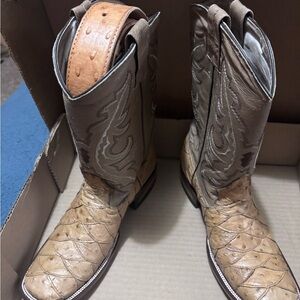 Men's ostrich Cowboy Boots